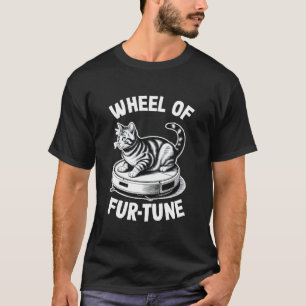Wiel van Fur-Tune Kat Op Robot Stofzuiger Kat T-shirt