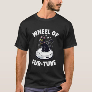 Wiel van Fur-Tune Robotstofzuiger Grappige Kat 2 T-shirt