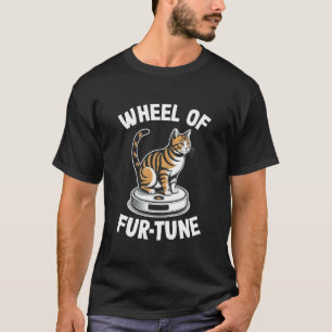 Wiel van Fur-Tune Robotstofzuiger Grappige Kat 3 T-shirt