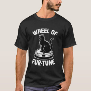 Wiel van Fur-Tune Robotstofzuiger Grappige Kat 6 T-shirt