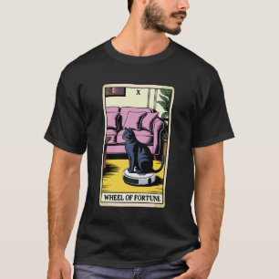 Wiel van het lot Robotstofzuiger Funny Tarot T-shirt