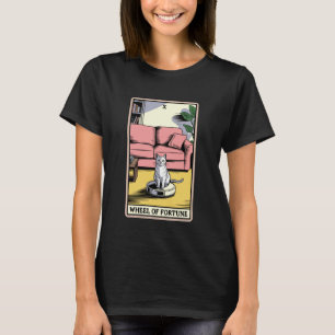 Wiel van het lot Robotstofzuiger Funny Tarot T-shirt