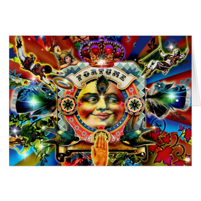 Wiel van het Wenskaart Fortune (Voorkant Horizontaal)