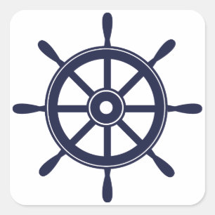 Wiel Vierkante Sticker