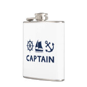 Wiel Zeilboot Anker Captain Dark Blue Heupfles (Links)