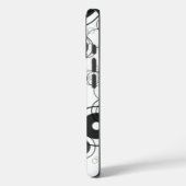 Wielen Binnen Wielen Zwart & Wit iPhone Case (Achterkant / Links)