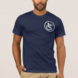 Wielen en bewapenen - Witte cirkel - Gemaakt in Am T-shirt
