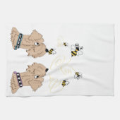 Wielen en bijen theedoek (Horizontaal)