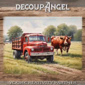 Wielen en hoeven - Decoupage - Tissuepapier