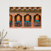 Wielen met draaiende gebedden poster (Keuken)