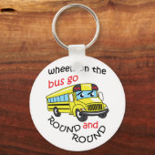 Wielen op de bus sleutelhanger (Voorkant)