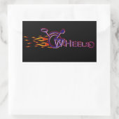 Wielen Rechthoekige Sticker (Tas)