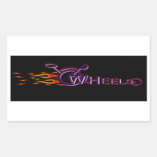 Wielen Rechthoekige Sticker