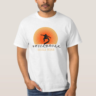 Wielen rollen zielen brullen t-shirt
