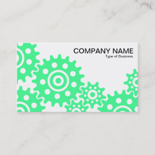 Wielen van de Industrie - Mint Green en White Visitekaartje