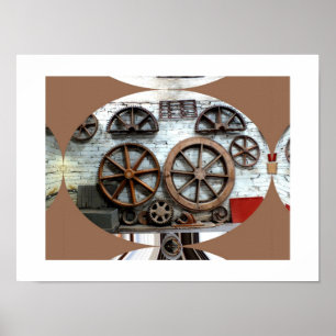 Wielen van de Industrie Poster