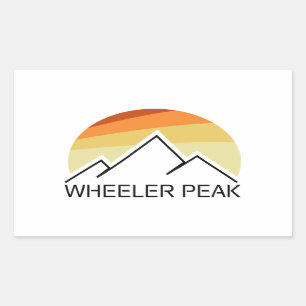 Wieler Peak Retro Rechthoekige Sticker