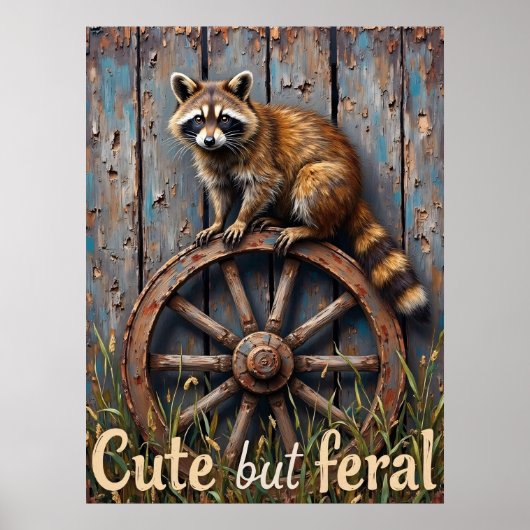 Wielkijker: een wasbeerbaars poster (Voorkant)