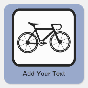 wiellijstLogo Vierkante Sticker