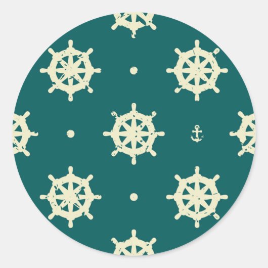 wielpatroon ronde sticker (Voorkant)