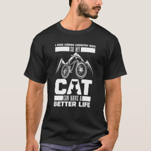 Wielrenkat Fiets Wielrennen Wielrenner Renster Uit T-shirt