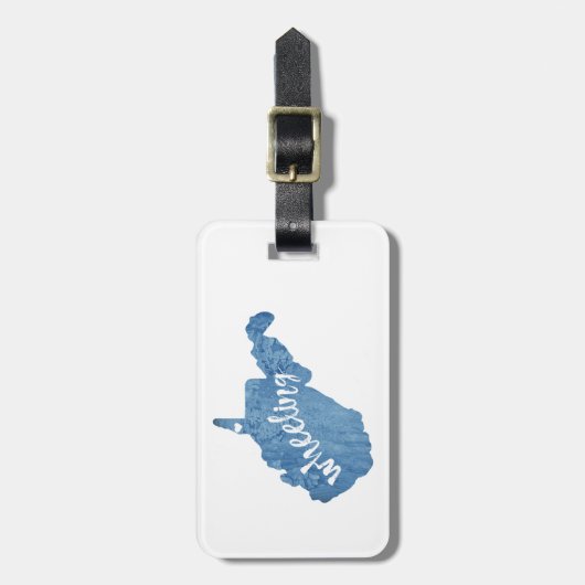 Wielrennen West Virginia Wood Grain Bagagelabel (Voorkant verticaal)