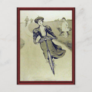 wielrenner briefkaart