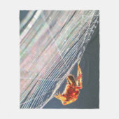 Wielspin op Web Fleece Deken (Voorkant)