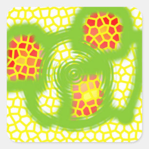 Wielstickers Vierkante Sticker