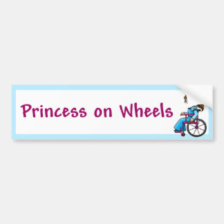 Wielstoel PrincessBumper Bumpersticker