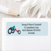 Wielstoel Racen Etiket (Insitu)