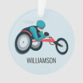 Wielstoel Racen Ornament (voorkant)