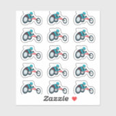 Wielstoel Racen Sticker (Vel)