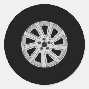 Wielvelg Ronde Sticker