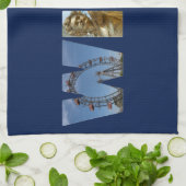 Wien Label Wenen Oostenrijk Theedoek (Gevouwen)