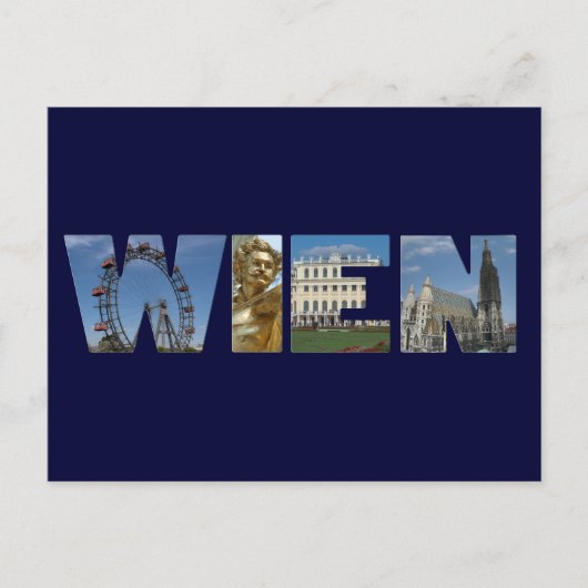 Wien Logo Wenen Oostenrijk Briefkaart (Voorkant)