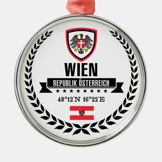 Wien Metalen Ornament (Voorkant)