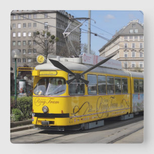 Wien ringtram vierkante klok