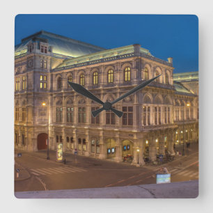 Wien State Opera, Oostenrijk Vierkante Klok