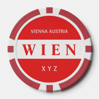 Wien - Vienne personnalisées jetons de poker monog