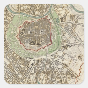 Wien Vierkante Sticker