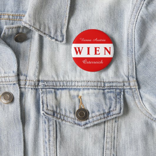 Wien - Wenen knop Ronde Button 5,7 Cm (In situ)