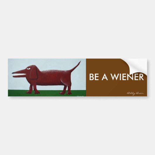 Wiener-bumper sticker (Voorkant)