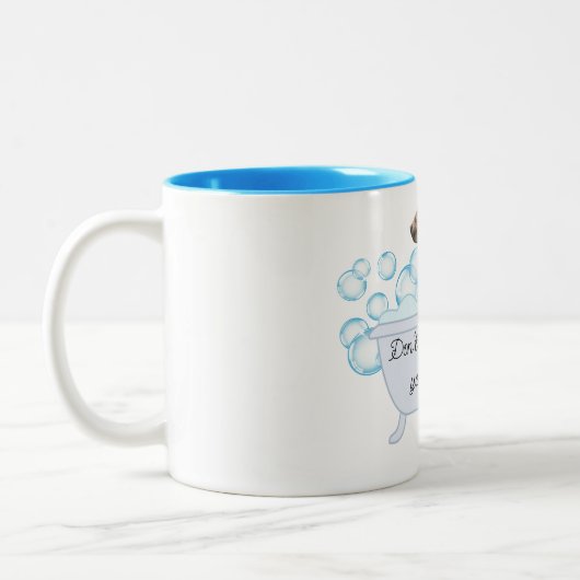WIENER CHIEN BUBBLE BAIN CAFÉ MUG (Gauche)