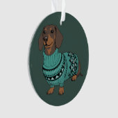Wiener Dog Christmas Ugly Sweater Dachshund Pet  (devant)