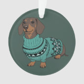 Wiener Dog Christmas Ugly Sweater Dachshund Pet  (devant)