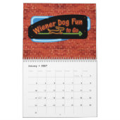 Wiener Dog Fun om mee te gaan Kalender (Jan 2027)