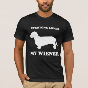 WIENER DOG: IEDEREEN HOUDT VAN MIJN WIENER T-SHIRT