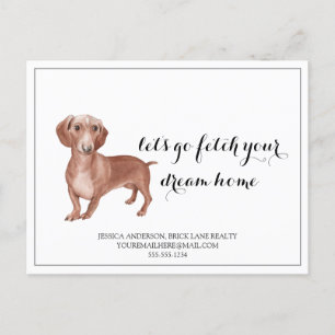 Wiener Dog Immobilier Acheter Carte Postale Market