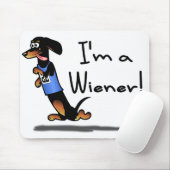 Wiener Dog Race Winner Mousepad Muismat (Met muis)